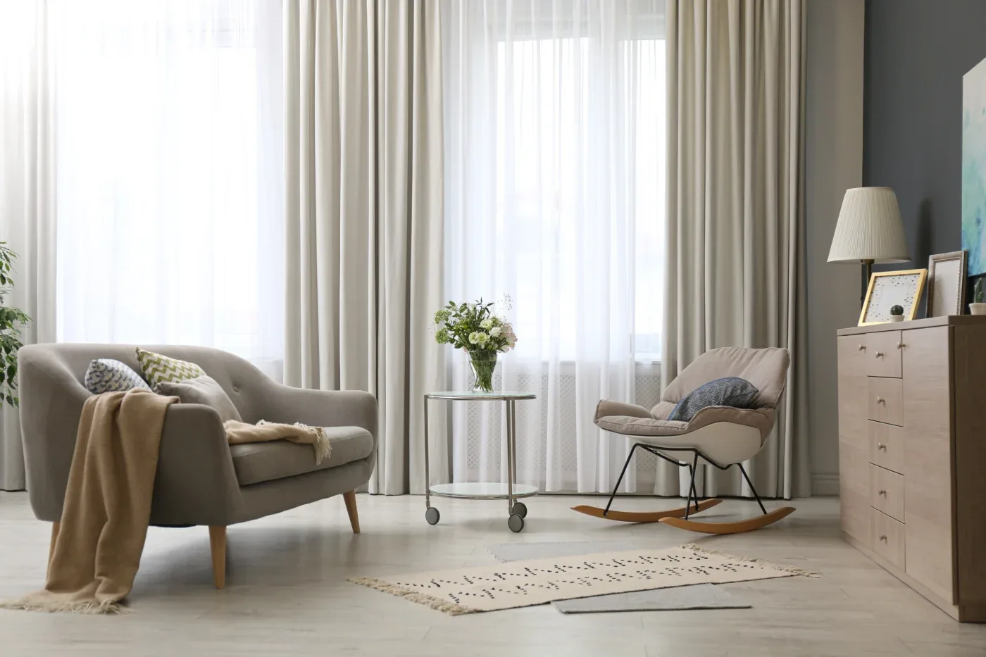 Custom drapery beautifully installed in Arizona and Las Vegas Valley region | Southwest Blinds and Shutters