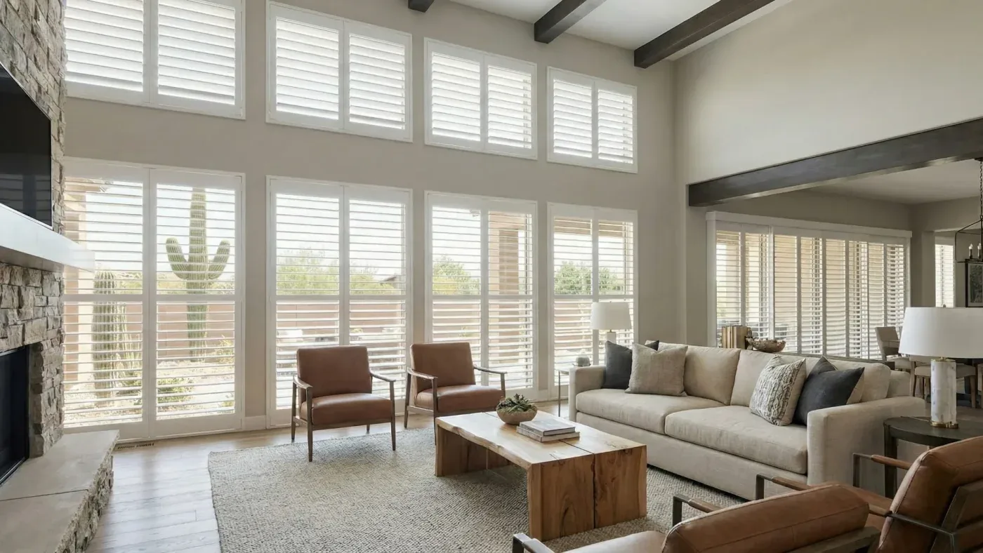 Beautiful and durable motorized shutters in Arizona and Las Vegas Valley region | Southwest Blinds and Shutters