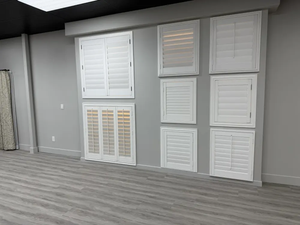 A wall of sample shutters