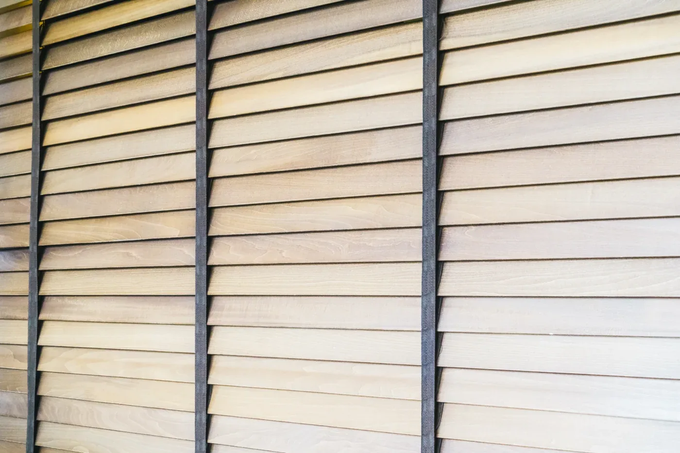 Wooden Blinds And Window