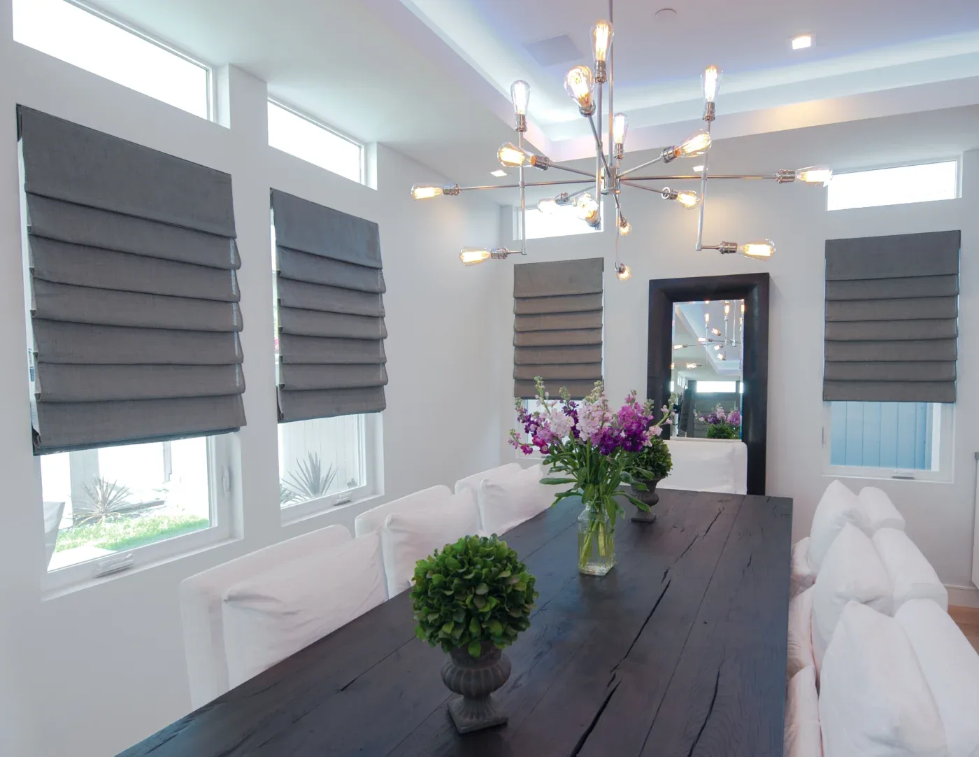 Classic Roman shades installed in Arizona