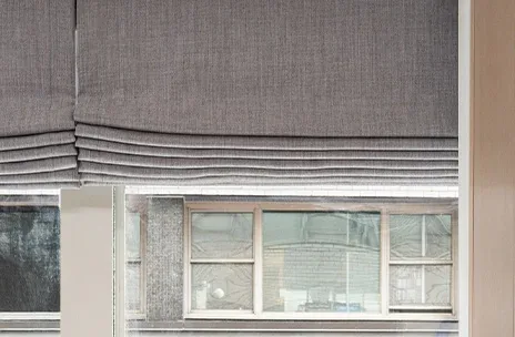 Roman shades from Lutron