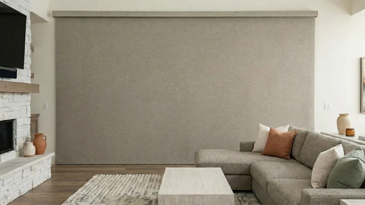 Oversized roller shades installed in Arizona