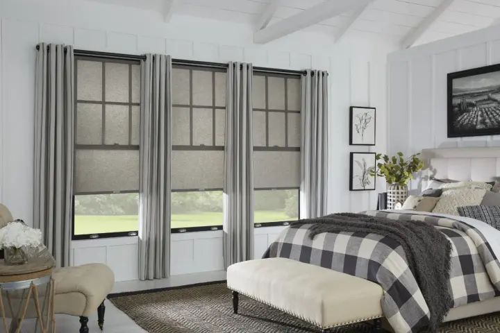 Finest window shades in a high-end dining room in Winchester, NV | Southwest Blinds