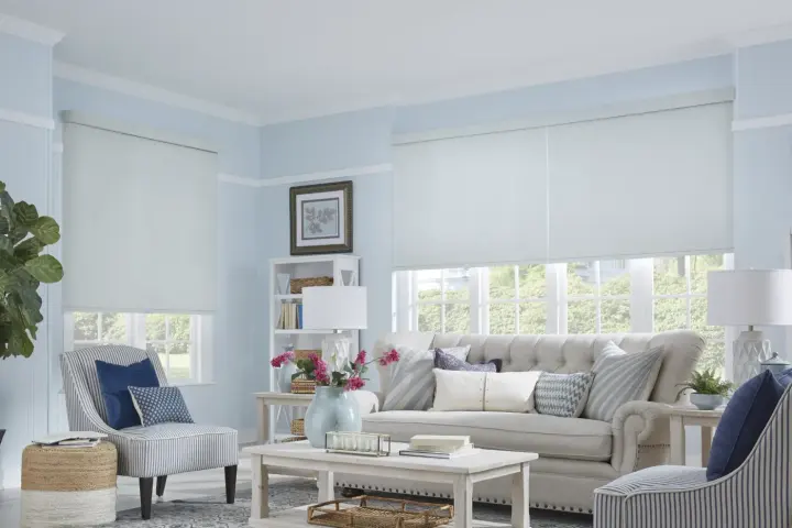 Designer motorized roller shades near me in Las Vegas | Southwest Blinds and Shutters