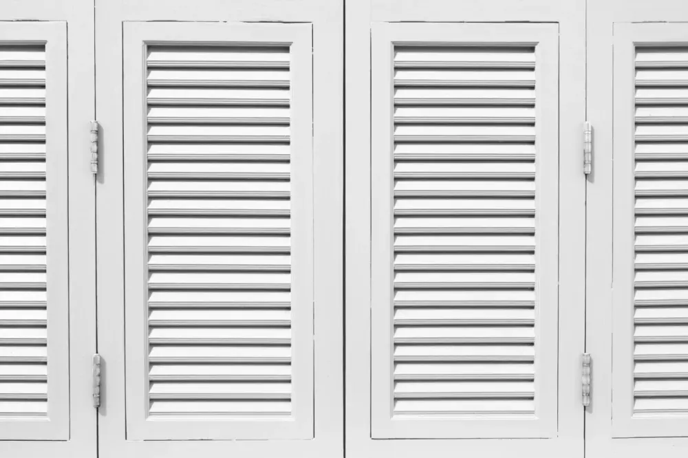 White shutters