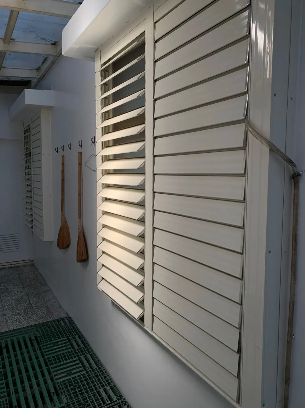 Indoor shutters in the living room of a Surprise, AZ home.
