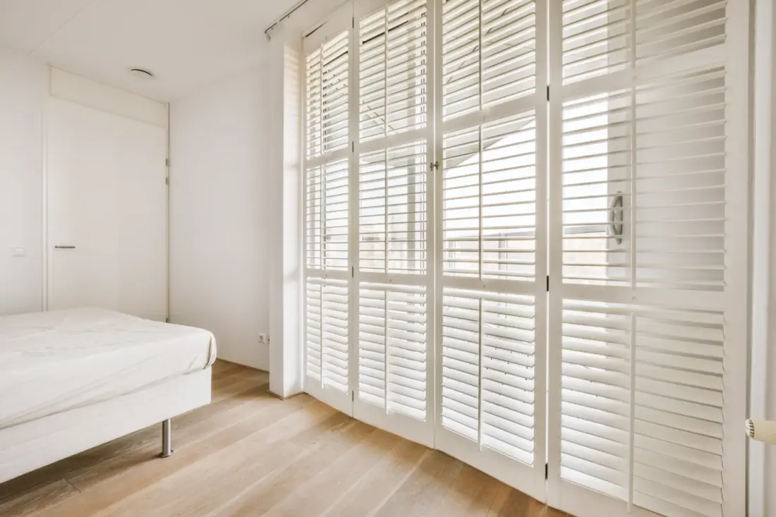 White Wooden Lattice In Windows