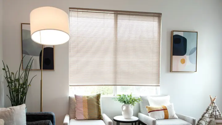 Lovely blinds add ambiance to any room